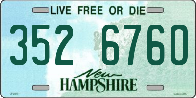 NH license plate 3526760