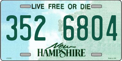 NH license plate 3526804