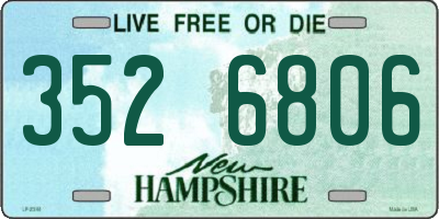 NH license plate 3526806
