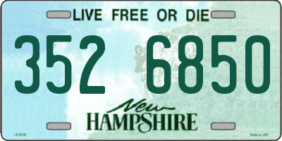 NH license plate 3526850