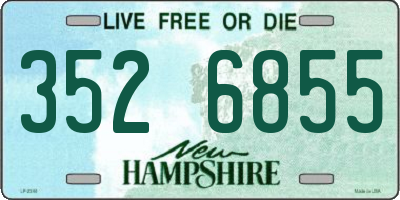 NH license plate 3526855