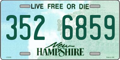 NH license plate 3526859