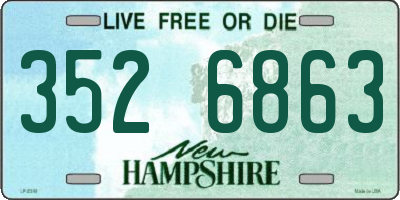 NH license plate 3526863