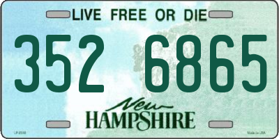 NH license plate 3526865