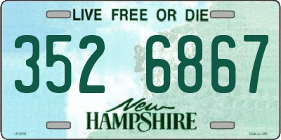 NH license plate 3526867