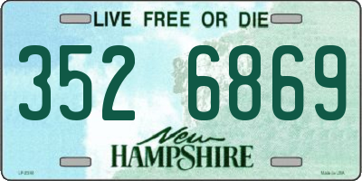 NH license plate 3526869