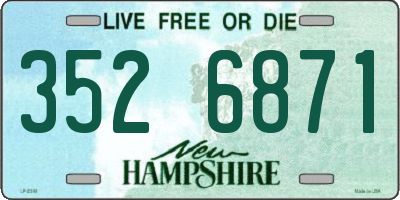 NH license plate 3526871