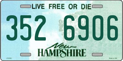 NH license plate 3526906
