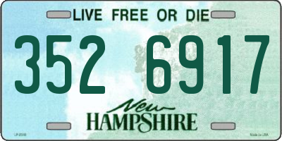 NH license plate 3526917