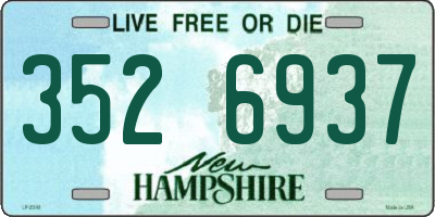 NH license plate 3526937