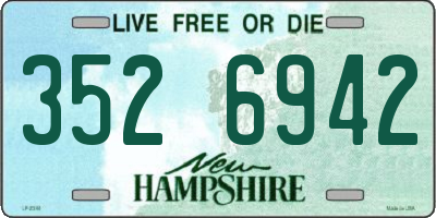 NH license plate 3526942