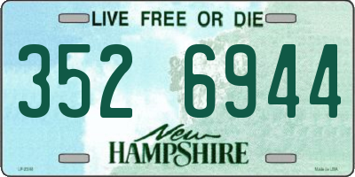 NH license plate 3526944
