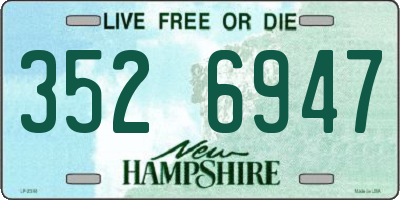 NH license plate 3526947