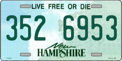 NH license plate 3526953