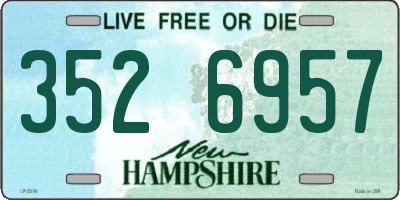 NH license plate 3526957