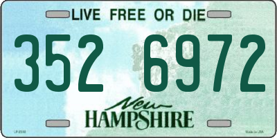 NH license plate 3526972