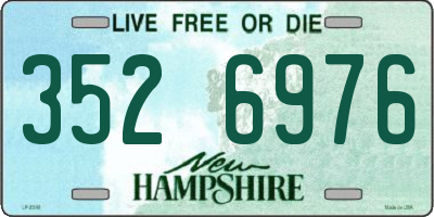 NH license plate 3526976