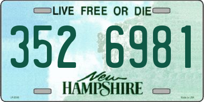 NH license plate 3526981