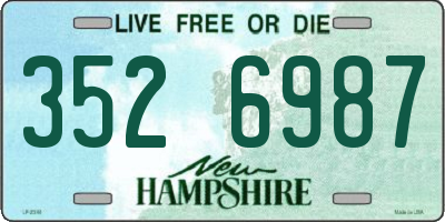 NH license plate 3526987