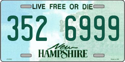 NH license plate 3526999