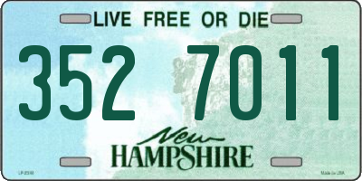 NH license plate 3527011
