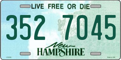 NH license plate 3527045