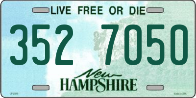 NH license plate 3527050