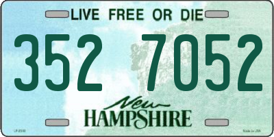 NH license plate 3527052