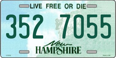 NH license plate 3527055