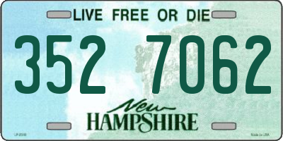 NH license plate 3527062