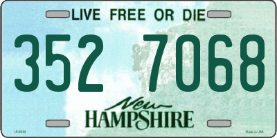 NH license plate 3527068