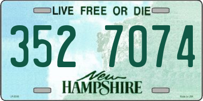 NH license plate 3527074