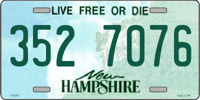NH license plate 3527076