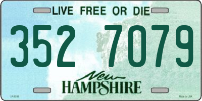 NH license plate 3527079