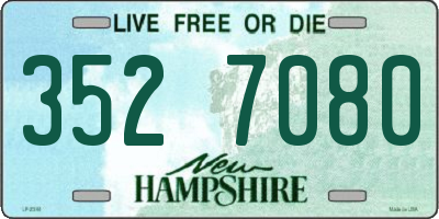NH license plate 3527080