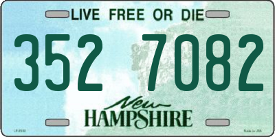 NH license plate 3527082