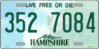 NH license plate 3527084