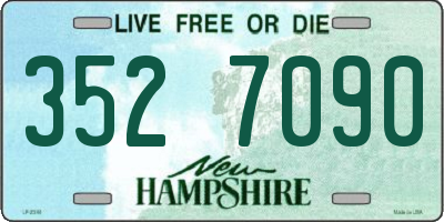 NH license plate 3527090