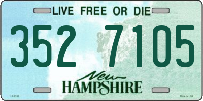 NH license plate 3527105