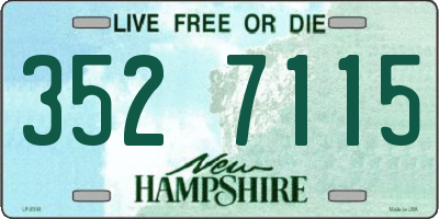 NH license plate 3527115