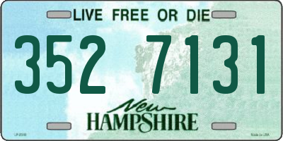 NH license plate 3527131