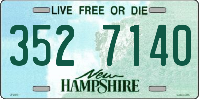 NH license plate 3527140