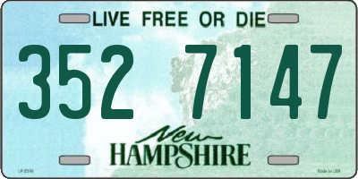 NH license plate 3527147