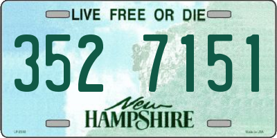 NH license plate 3527151