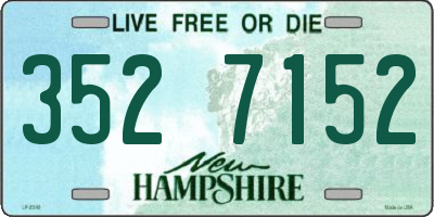 NH license plate 3527152