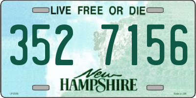 NH license plate 3527156