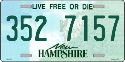 NH license plate 3527157