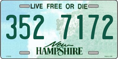 NH license plate 3527172