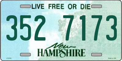 NH license plate 3527173