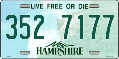 NH license plate 3527177